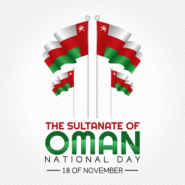 Graphique Vectoriel Fête Nationale Oman Bon Pour Fête Nationale Oman — Image vectorielle
