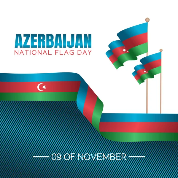 Graphique Vectoriel Fête Nationale Drapeau Azerbaïdjanais Bon Pour Fête Nationale — Image vectorielle