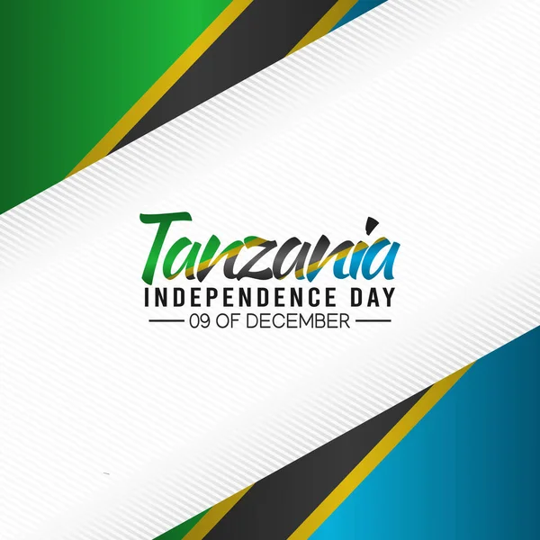 Gráfico Vetorial Dia Independência Tanzânia Bom Para Celebração Dia Independência — Vetor de Stock