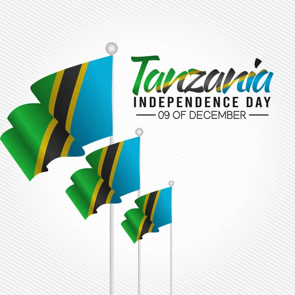 坦桑尼亚独立日的矢量图形有利于坦桑尼亚独立日庆祝活动 平面设计 传单设计 平面插图 — 图库矢量图片