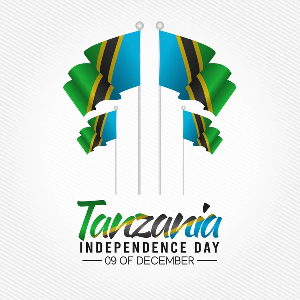 Gráfico Vetorial Dia Independência Tanzânia Bom Para Celebração Dia Independência — Vetor de Stock