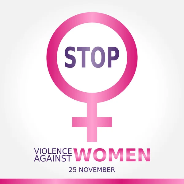 Vector Graphic Violence Women Good Violence Women Celebration Flat Design — Stock Vector