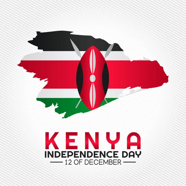 Graphique Vectoriel Fête Indépendance Kenya Bon Pour Célébration Indépendance Kenya — Image vectorielle