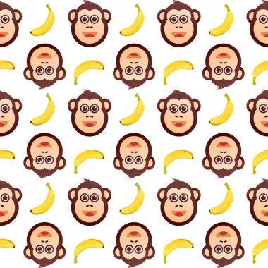 Maymun Günü 'nün vektör grafiği maymun günü kutlaması için iyi. düz dizayn. İlan tasarımı. Düz illüstrasyon.