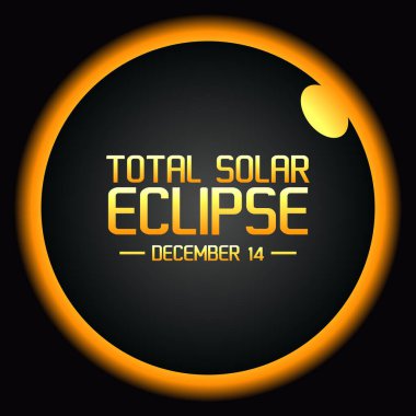 Tam güneş tutulmasının vektör grafiği tam güneş tutulması kutlaması için iyidir. düz dizayn. İlan tasarımı. Düz illüstrasyon.