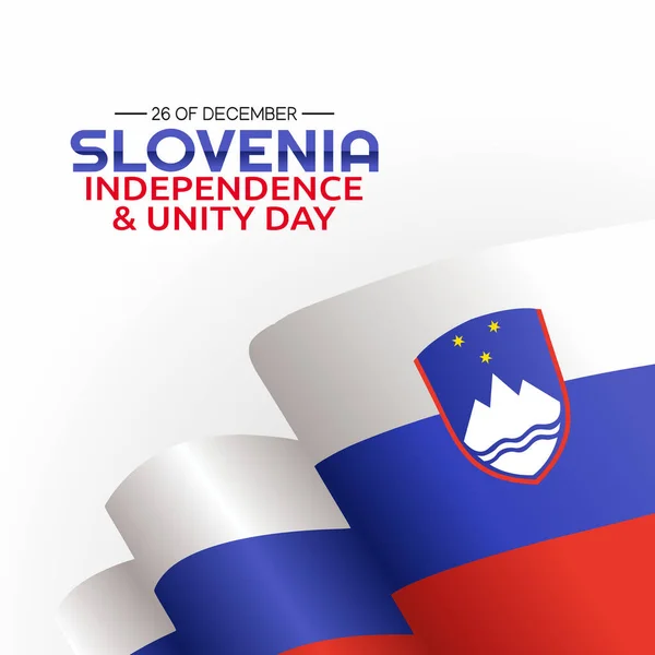 Graphique Vectoriel Slovénie Fête Indépendance Unité Bonne Pour Slovénie Fête — Image vectorielle