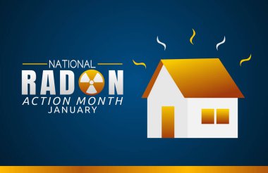 Ulusal radon eylem ayının vektör grafiği ulusal radon eylem ayı kutlamaları için uygun. düz dizayn. İlan tasarımı. Düz illüstrasyon.