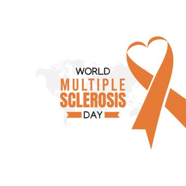 Dünya çoklu skleroz günü vektör grafiği çoklu skleroz günü kutlaması için iyidir. düz dizayn. İlan tasarımı. Düz illüstrasyon.