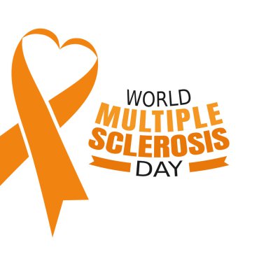 Dünya çoklu skleroz günü vektör grafiği çoklu skleroz günü kutlaması için iyidir. düz dizayn. İlan tasarımı. Düz illüstrasyon.