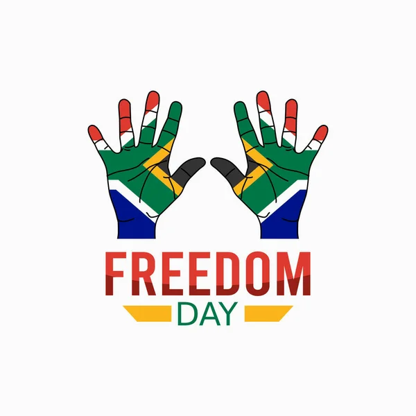 自由の日のお祝いのために良い自由のベクトルグラフィック フラットなデザイン チラシデザイン フラットイラスト — ストックベクタ