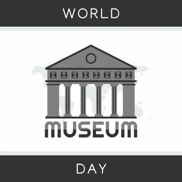 Vector Gráfico Del Día Internacional Del Museo Bueno Para Celebración — Vector de stock