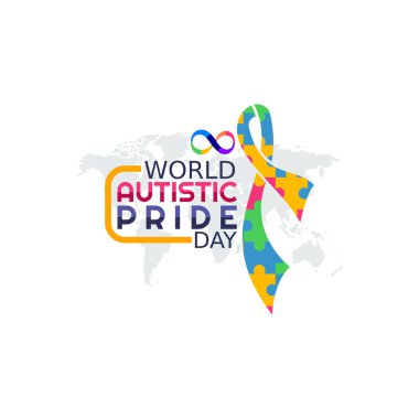 vector graphic of world autistic pride day good for world autistic pride day celebration. flat design. flyer design.flat illustration.