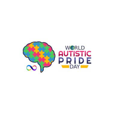 vector graphic of world autistic pride day good for world autistic pride day celebration. flat design. flyer design.flat illustration.