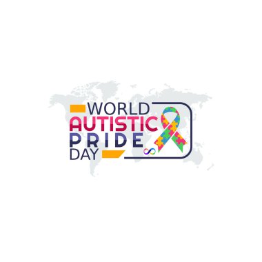 vector graphic of world autistic pride day good for world autistic pride day celebration. flat design. flyer design.flat illustration.