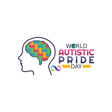 vector graphic of world autistic pride day good for world autistic pride day celebration. flat design. flyer design.flat illustration.