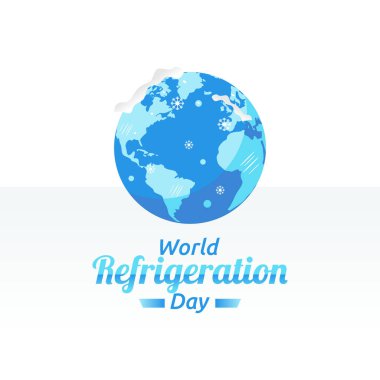 Dünya soğutma gününün vektör grafiği dünya soğutma günü kutlaması için iyi. düz dizayn. İlan tasarımı. Düz illüstrasyon.