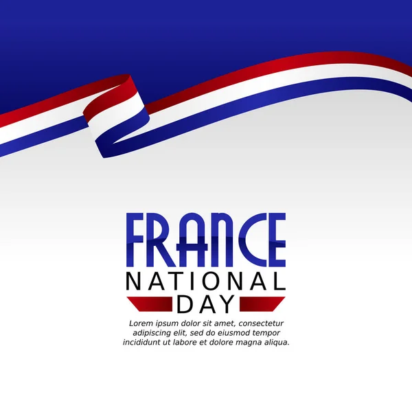 Vector Gráfico Francia Día Nacional Bueno Para Celebración Del Día — Vector de stock