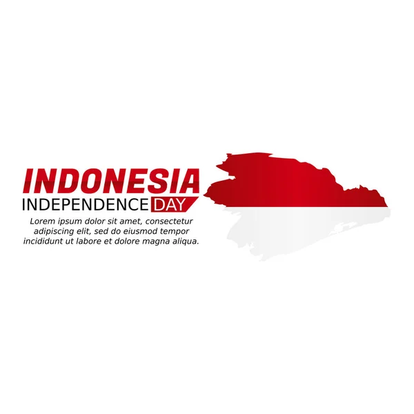 Gráfico Vetorial Dia Independência Indonésia Bom Para Celebração Dia Independência —  Vetores de Stock