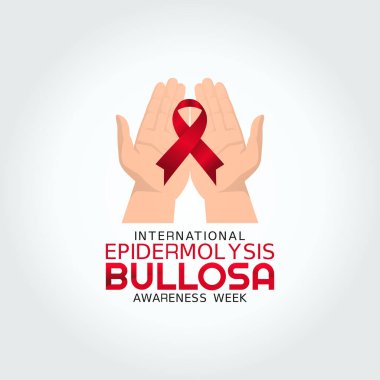 vector graphic of international epidermolysis bullosa awareness week good for international epidermolysis bullosa awareness week celebration. flat design. flyer design.flat illustration. clipart