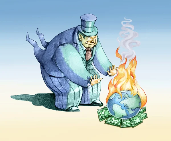 Globální oteplování pomoci světu — Stock fotografie