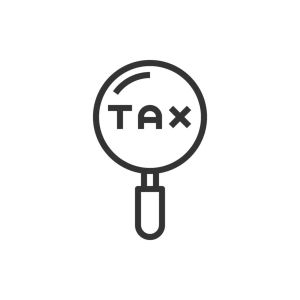 Suche Steuer Icon Vektor Abbildung — Stockvektor