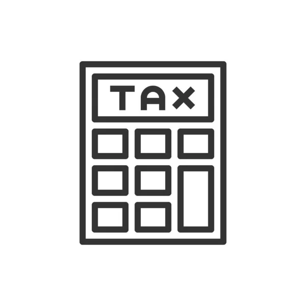 Berechnung Steuer Symbol Vektor Abbildung — Stockvektor