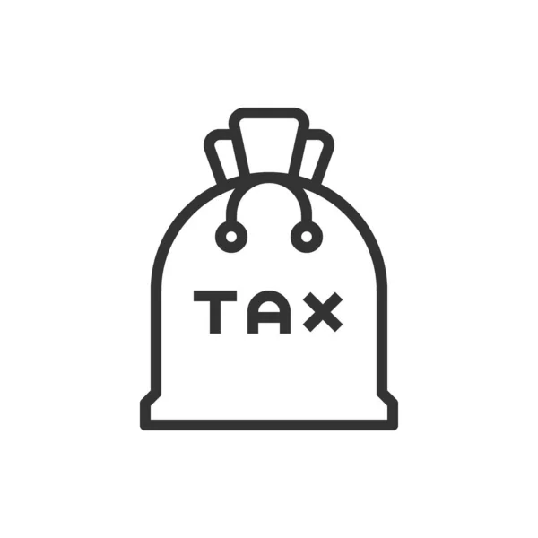 バッグ税アイコンベクトルイラスト — ストックベクタ
