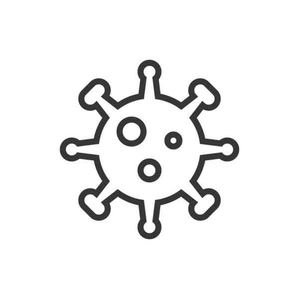 Coronavirus Icon Logo Vector Illustration — Stock Vector