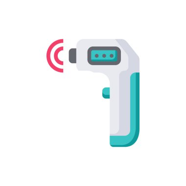 Termometre Silah Simgesi Vektör İllüstrasyonu