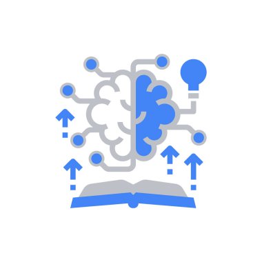 Beyin Fırtınası Simgesi Vektör İllüstrasyonu .