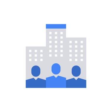 Şirket Halkı İş Takımı Simgesi Vektör İllüstrasyonu