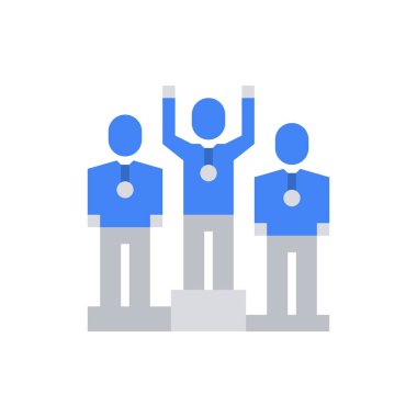 Halk Rekabet Simgesi Vektör İllüstrasyonu