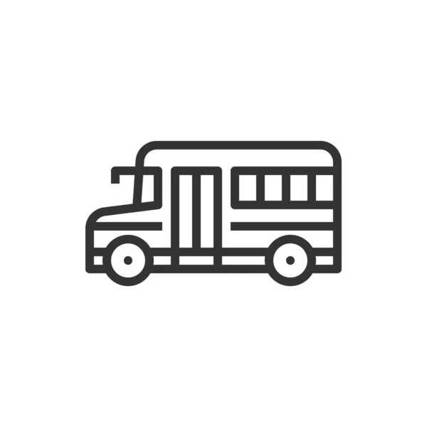 School Bus Icon Vector — Stock Vector