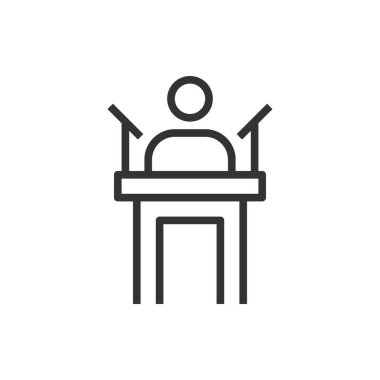 insanlar ikon podyumu iş vektörünü tanımlar