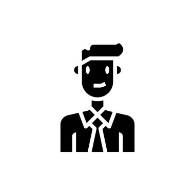 People Icon Man Vektör İllüstrasyonu