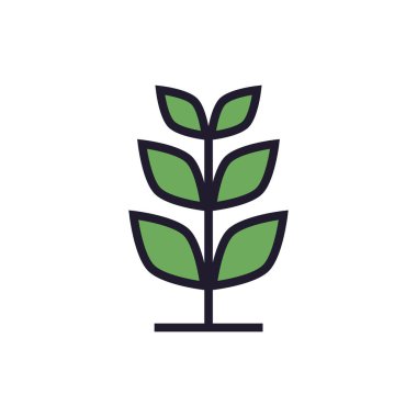 Ağaç Simgeleri Çizgi Vektörü, ekoloji, doğa, bitki