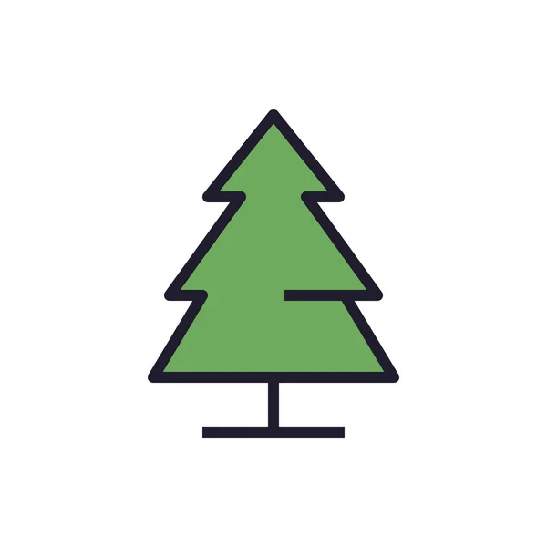 Tree Icon Line Vector — Stock Vector