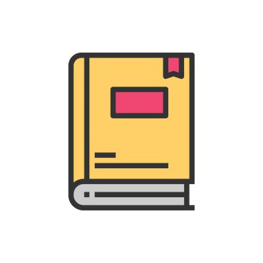 Sertifika Satırı Simge Vektörü İllüstrasyonu