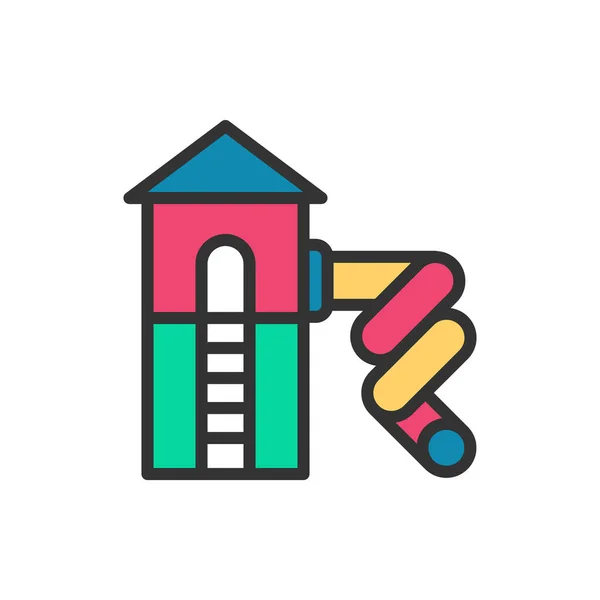 Spielplatz Linie Icon Vector Illustration — Stockvektor