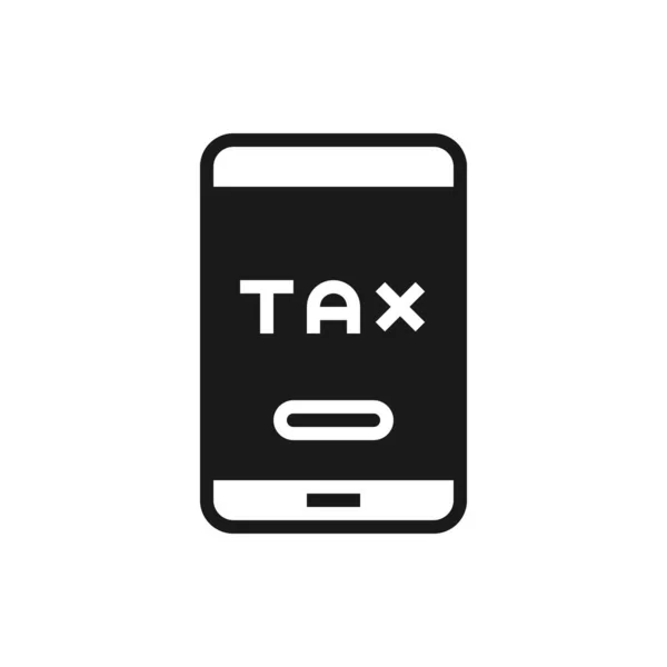 Έξυπνη Εικόνα Διάνυσμα Εικονίδιο Φορολογίας Τηλεφώνου — Διανυσματικό Αρχείο