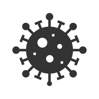 Corona virüs simgesi vektör illüstrasyonu