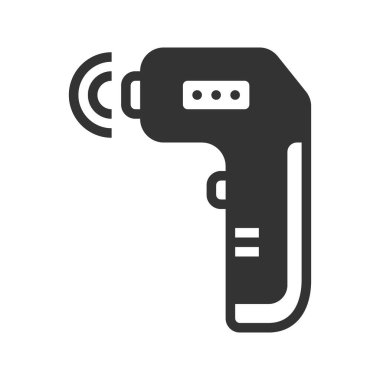 Termometre Silah Simgesi Vektör İllüstrasyonu 