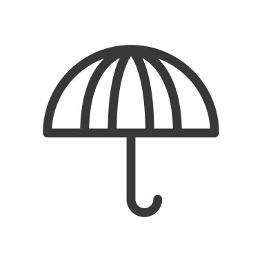 şemsiye vektör çizgisi simgesi .