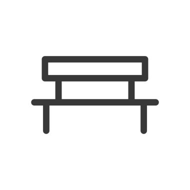 bank vektör çizgisi simgesi .