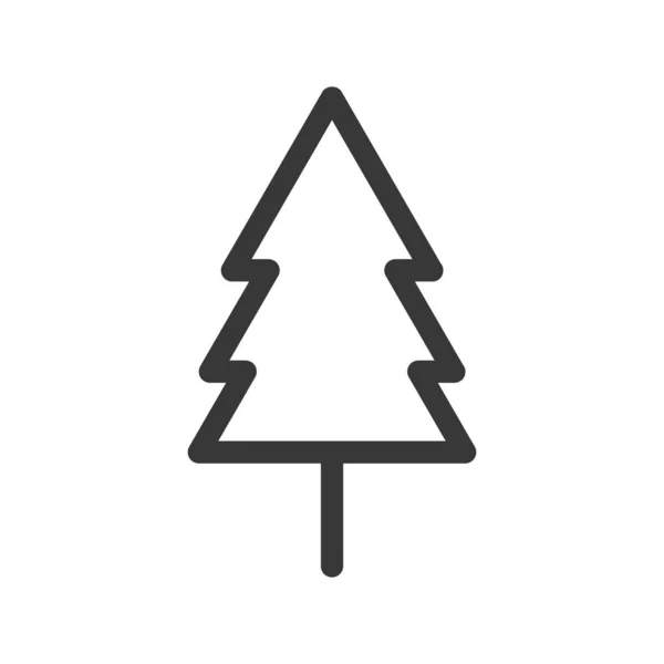 Tree Vector Line Icon — Stock Vector
