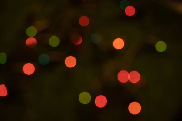 Bokeh Fundo Luz Noite Luzes Várias Cores Para Fundo — Fotografia de Stock