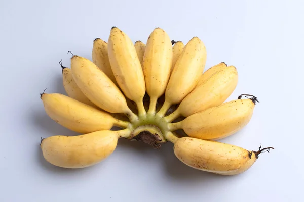 Egy Banán Fehér Háttérrel — Stock Fotó