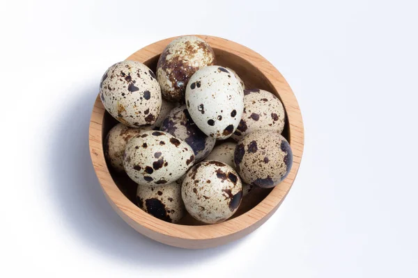 Перепелиные Яйца Белом Фоне — стоковое фото