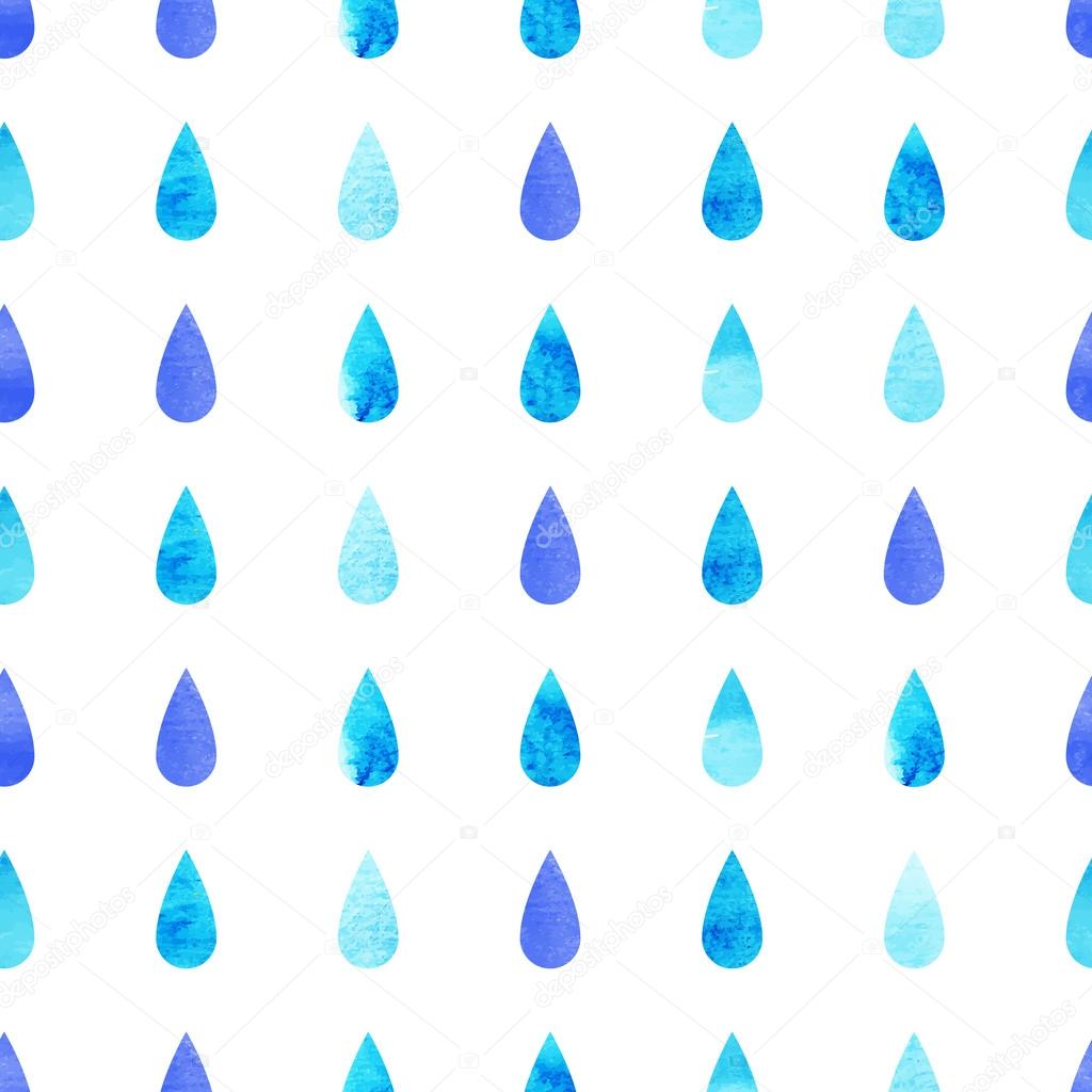 Blue rain drops