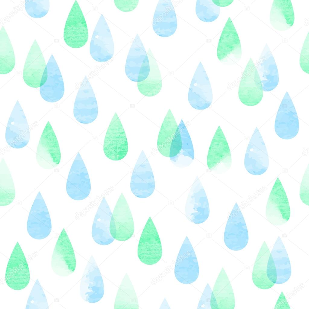 Rainy seamless pattern